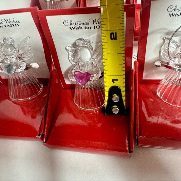 Lot of 10 Ganz glass angels. Adorable glass Christmas angels each in its display - Picture 8 of 11